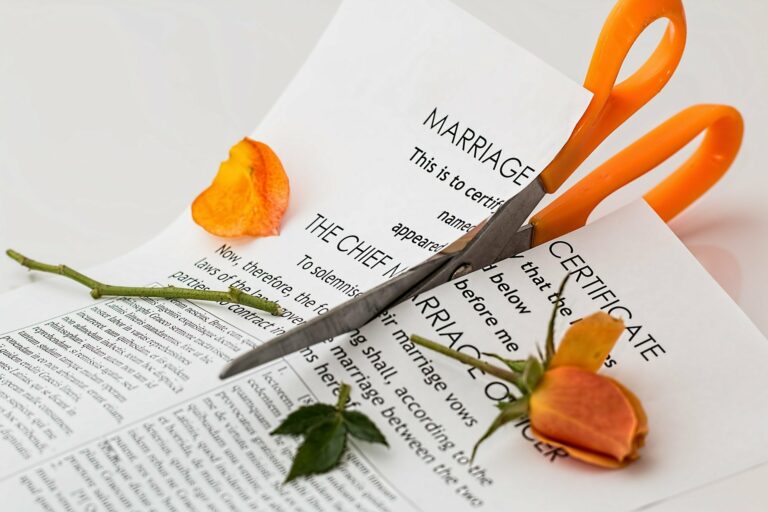 type de divorce pour faute
